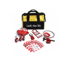 Portable Electrical Safety Lock Out Tag Out Kits, Breaker Lockout Tool Bag Kit